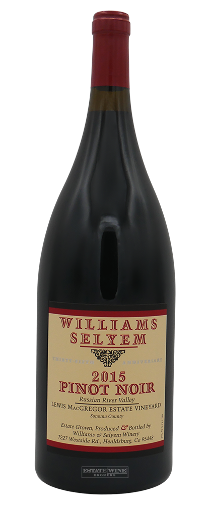 Williams Selyem Pinot Noir Lewis MacGregor Estate Vineyard Russian River Valley 2015 1500ml - 1