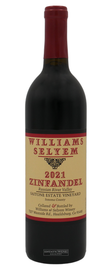 Williams Selyem Zinfandel Saitone Estate Vineyard Russian River Valley 2021 750ml - 1