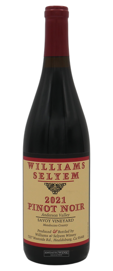 Williams Selyem Pinot Noir Savoy Vineyard Anderson Valley 2021 750ml - 1