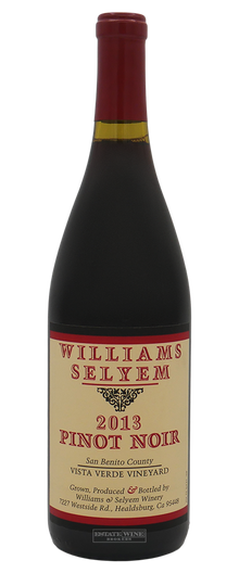 Williams Selyem Pinot Noir Vista Verde Vineyard San Benito 2013 750ml - 1