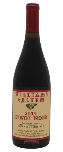 Williams Selyem Pinot Noir Vista Verde Vineyard San Benito County 2019 750ml - 1