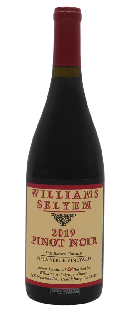 Williams Selyem Pinot Noir Vista Verde Vineyard San Benito County 2019 750ml - 1