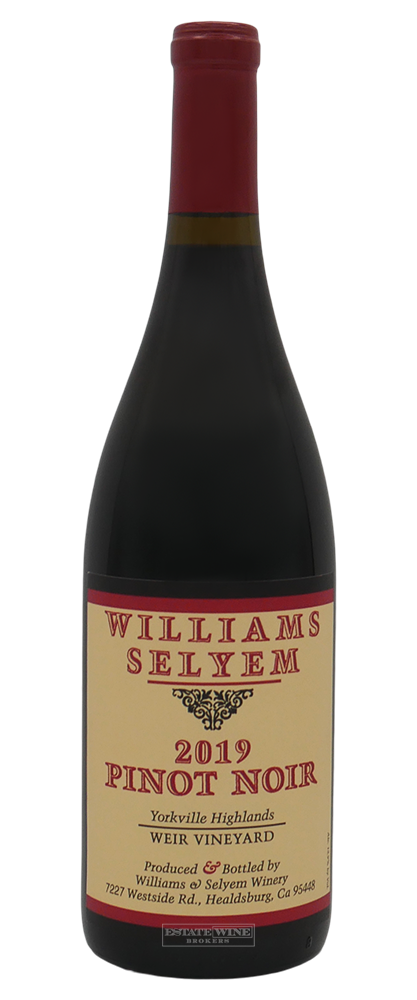 Williams Selyem Pinot Noir Weir Vineyard Yorkville Highlands 2019 750ml - 1