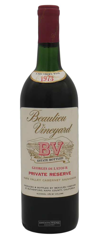 Beaulieu Vineyard Cabernet Sauvignon Georges De Latour Private Reserve Napa Valley 1973 750ml - 1