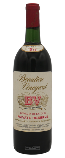 Beaulieu Vineyard Cabernet Sauvignon Georges De Latour Private Reserve Napa Valley 1977 750ml - 1