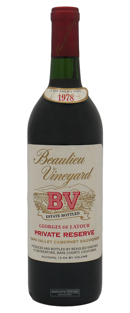 Beaulieu Vineyard Georges de Latour Private Reserve Cabernet Sauvignon 1978 750ml [Label Damage] - 1
