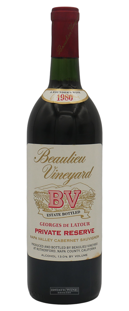 Beaulieu Vineyard Cabernet Sauvignon Georges De Latour Private Reserve Napa Valley 1980 750ml - 1