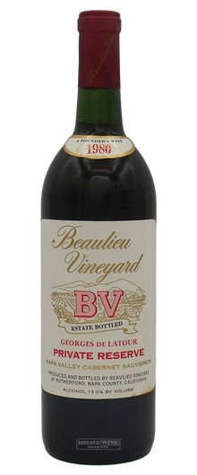 Beaulieu Vineyard Cabernet Sauvignon Georges De Latour Private Reserve Napa Valley 1980 750ml - 1