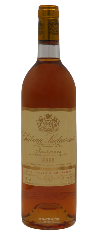 Suduiraut Sauternes 1988 750 ml - 1