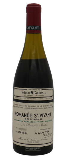 Domaine de la Romanee Conti Saint Vivant Grand Cru 1984 750ml [High Shoulder] - 1