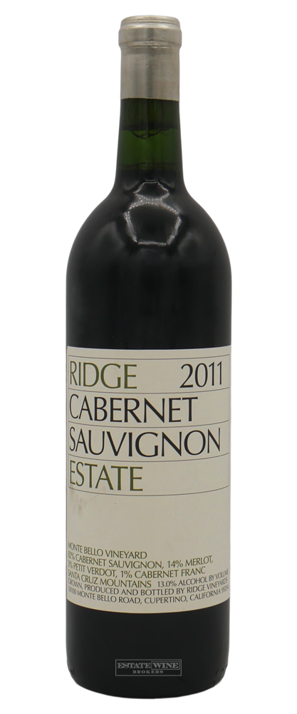 Ridge Estate Cabernet Sauvignon Santa Cruz Mountains 2011 750ml - 1