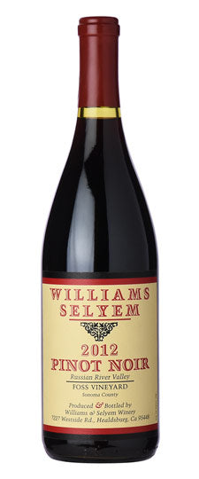 Williams Selyem Pinot Noir Foss Vineyard 2012 750ml - 1