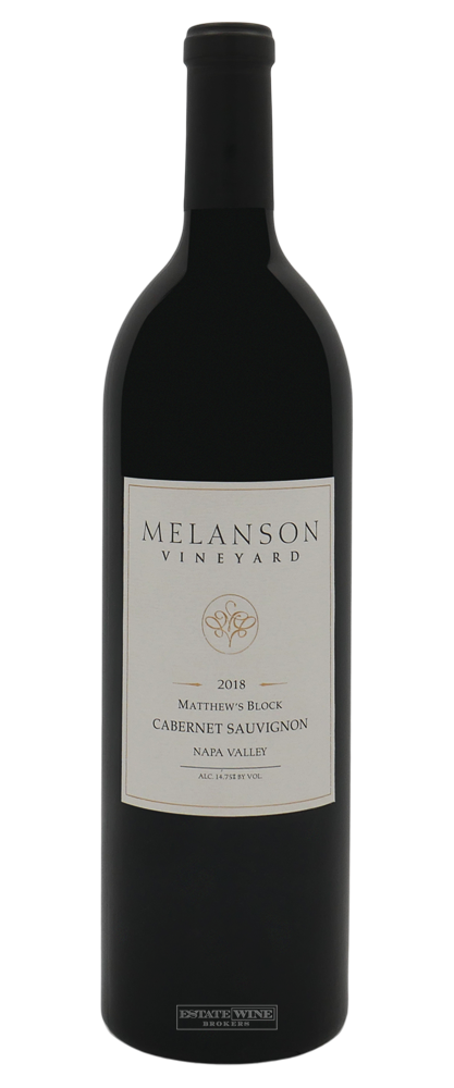 Melanson Vineyard Cabernet Sauvignon Matthew's Block Napa Valley 2018 750ml - 1