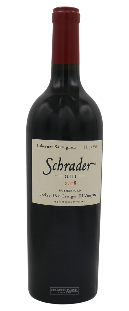 Schrader GIII Cabernet Sauvignon Beckstoffer Georges III Vineyard Napa Valley 2018 750ml - 1