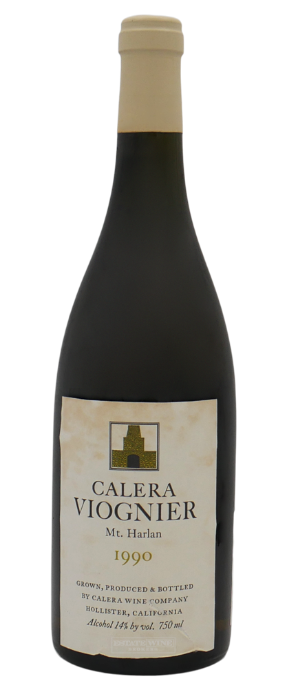 Calera Viognier Mount Harlan Central Coast 1990 750ml [Torn Label] - 1