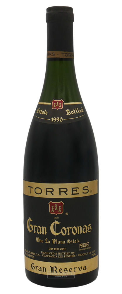 Torres Cabernet Sauvignon Gran Coronas Reserva Mas La Plana 1990 750ml [Top Shoulder] - 1