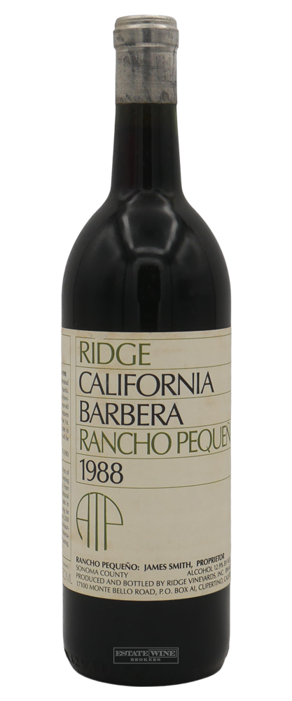 Ridge Barbera Rancho Pequeno Sonoma County 1988 750ml - 3