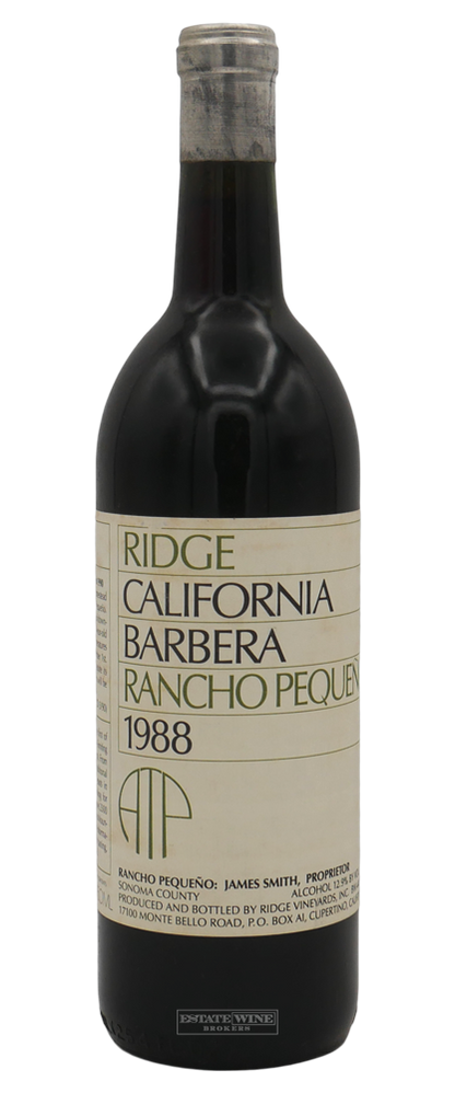 Ridge Barbera Rancho Pequeno Sonoma County 1988 750ml - 1