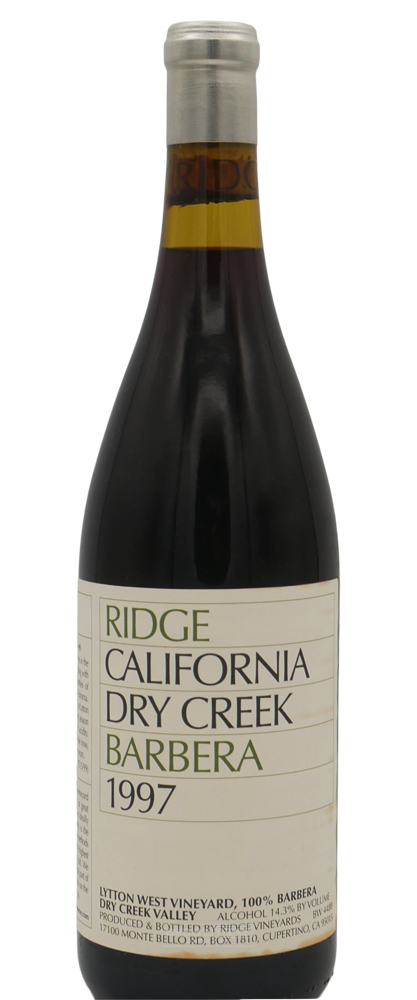 Ridge Barbera Lytton West Vineyard Dry Creek Valley 1997 750ml - 3