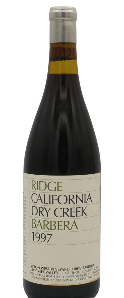 Ridge Barbera Lytton West Vineyard Dry Creek Valley 1997 750ml - 1