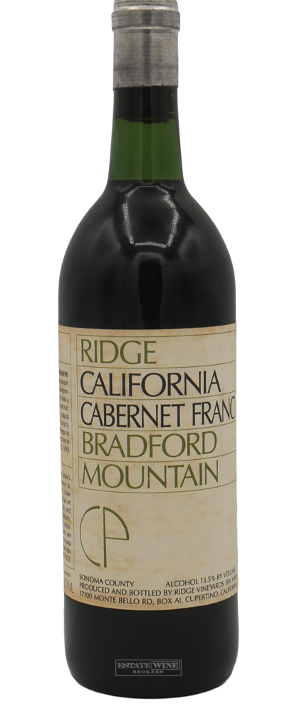 Ridge Cabernet Franc Bradford Mountain Sonoma County 1988 750ml - 3