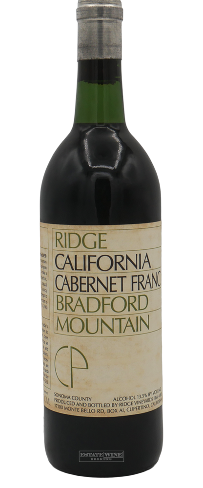 Ridge Cabernet Franc Bradford Mountain Sonoma County 1988 750ml - 2