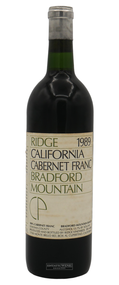 Ridge Cabernet Franc Bradford Mountain Sonoma County 1989 750ml - 2