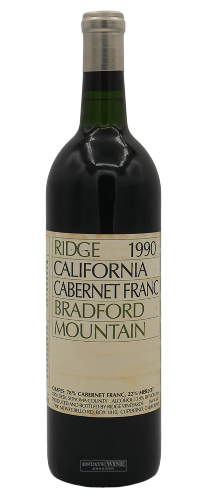 Ridge Cabernet Franc Bradford Mountain Sonoma County 1990 750ml - 2