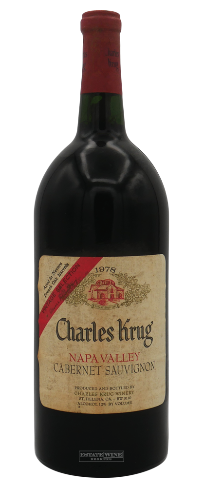 Charles Krug Winery Cabernet Sauvignon Vintage Selection Napa Valley 1978 1500ml - 2