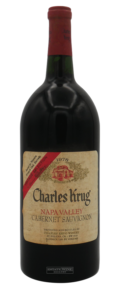 Charles Krug Winery Cabernet Sauvignon Vintage Selection Napa Valley 1978 1500ml - 2