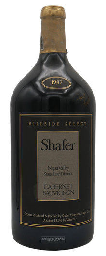 Shafer Hillside Select Cabernet Sauvignon Stags Leap District 1987 3000ml Corroded Cap Signed OWC - 2