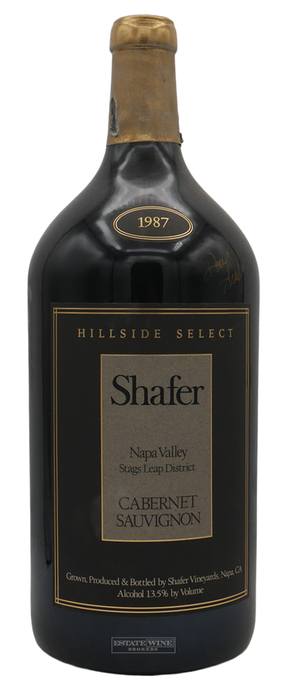 Shafer Hillside Select Cabernet Sauvignon Stags Leap District 1987 3000ml Corroded Cap Signed OWC - 2