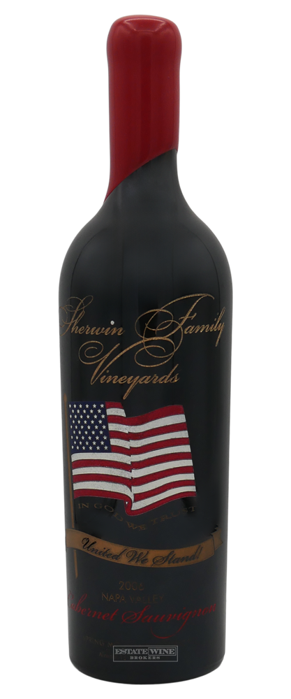 Sherwin Family Cabernet Sauvignon Limited Edition Etched American Flag Napa Valley 2006 750ml - 1