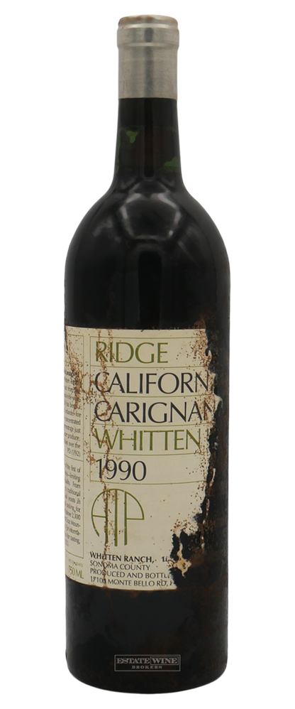 Ridge Carignane Whitten Ranch Sonoma County 1990 750ml [Severely Damaged Label] - 2