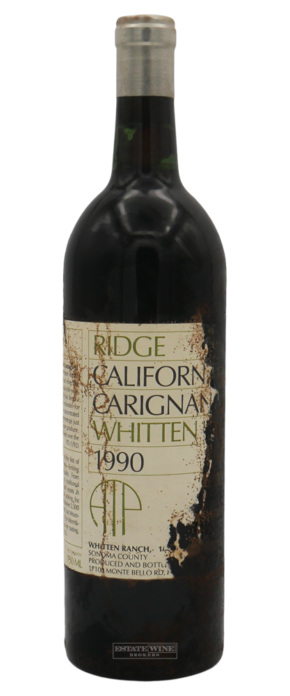 Ridge Carignane Whitten Ranch Sonoma County 1990 750ml [Severely Damaged Label] - 3