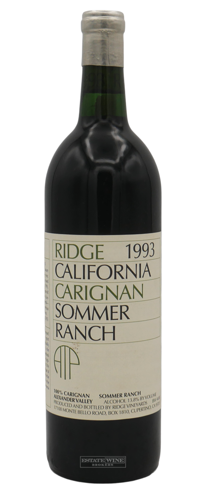 Ridge Carignan Sommer Ranch Alexander Valley 1993 750ml - 3
