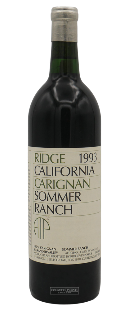 Ridge Carignan Sommer Ranch Alexander Valley 1993 750ml - 2