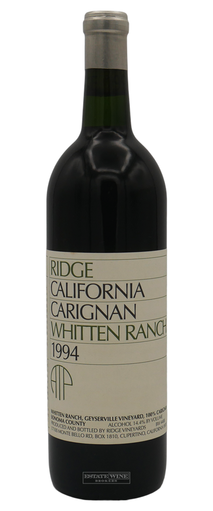Ridge Carignane Whitten Ranch Sonoma County 1994 750ml - 3