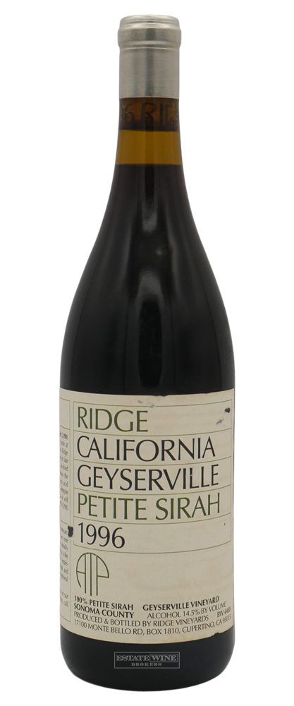 Ridge Petite Sirah Geyserville ATP Sonoma County 1996 750ml - 1