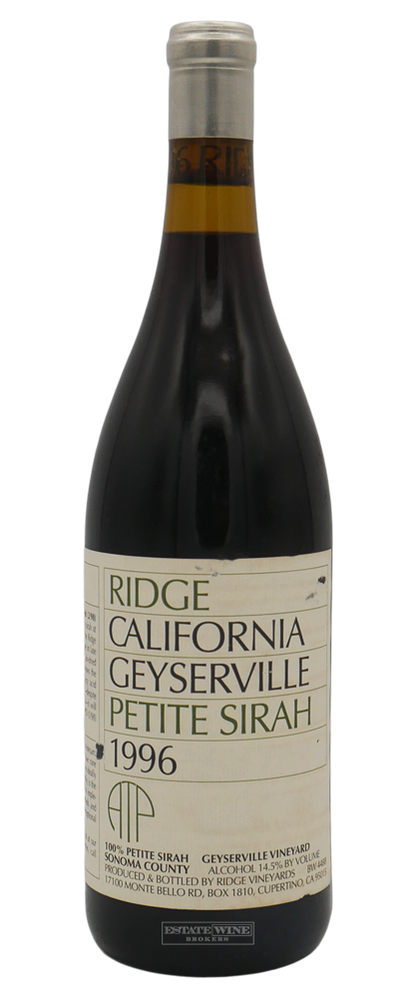 Ridge Petite Sirah Geyserville ATP Sonoma County 1996 750ml - 1
