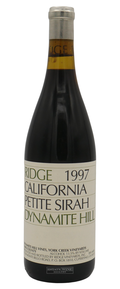 Ridge Petite Sirah Dynamite Hill York Creek Vineyards Napa Valley 1997 750ml - 3