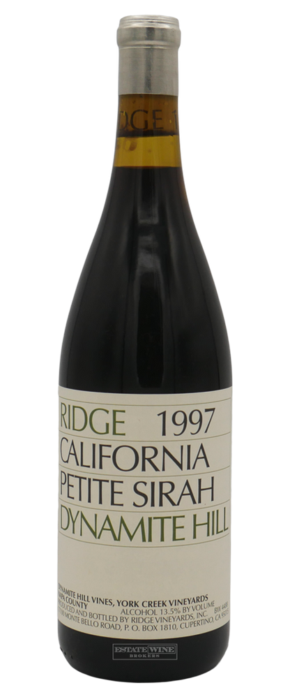 Ridge Petite Sirah Dynamite Hill York Creek Vineyards Napa Valley 1997 750ml - 1