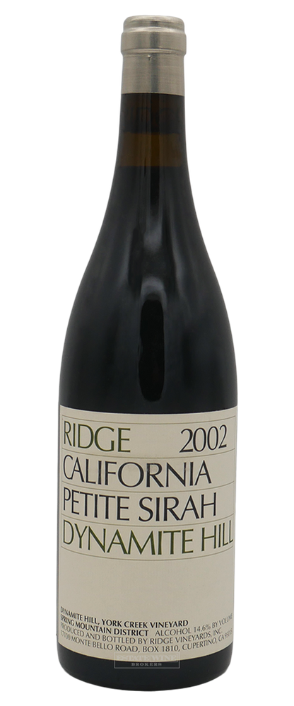 Ridge Petite Sirah Dynamite Hill York Creek Vineyards Napa Valley 2002 750ml - 3