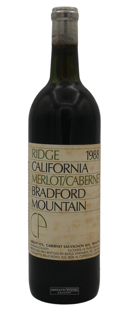 Ridge Merlot Cabernet Bradford Mountain 1988 Sonoma County 1500ml - 1