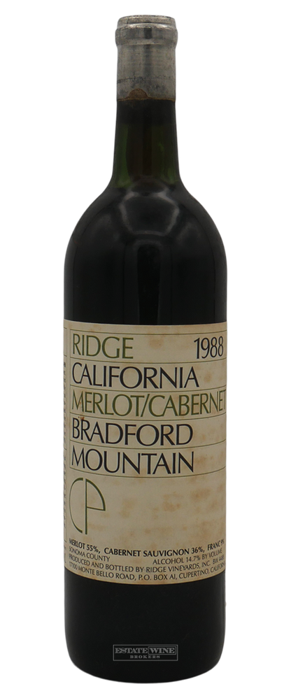 Ridge Merlot Cabernet Bradford Mountain 1988 Sonoma County 1500ml - 2