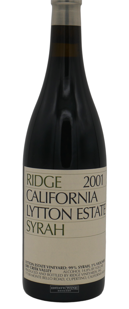 Ridge Syrah Lytton Estate Dry Creek Valley 2001 750ml - 1