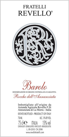 Fratelli Revello Rocche dell'Annunziata Barolo 2010 750ml - 1