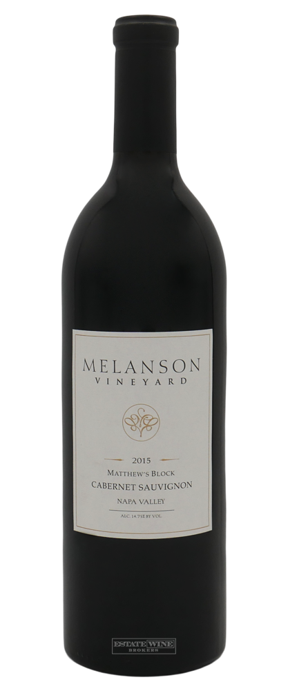 Melanson Vineyard Cabernet Sauvignon Matthew's Block Napa Valley 2015 750ml - 2