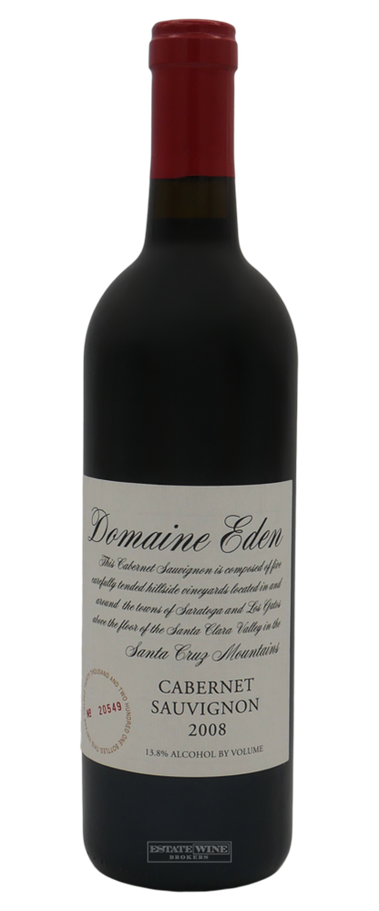 Mount Eden Vineyards Cabernet Sauvignon Domaine Eden Santa Cruz Mountains 2008 750ml - 1