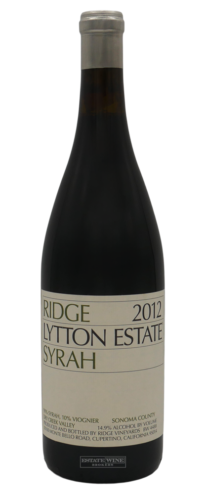 Ridge Lytton Estate Syrah Dry Creek Valley 2012 750ml - 2